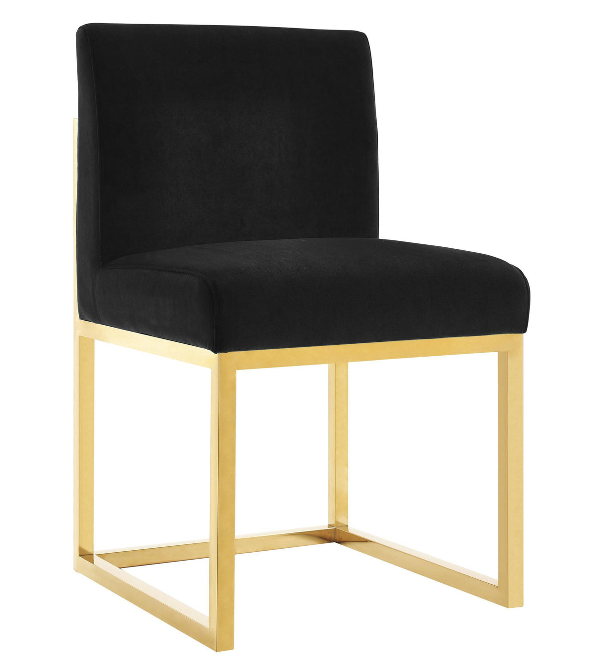 TOV Haute Black Velvet Chair