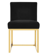 TOV Haute Black Velvet Chair
