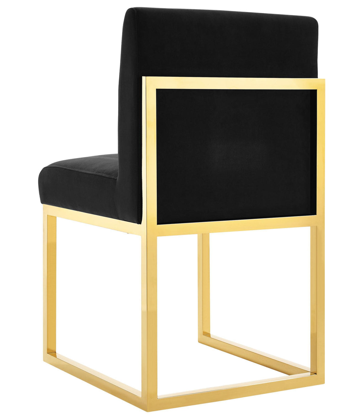 TOV Haute Black Velvet Chair