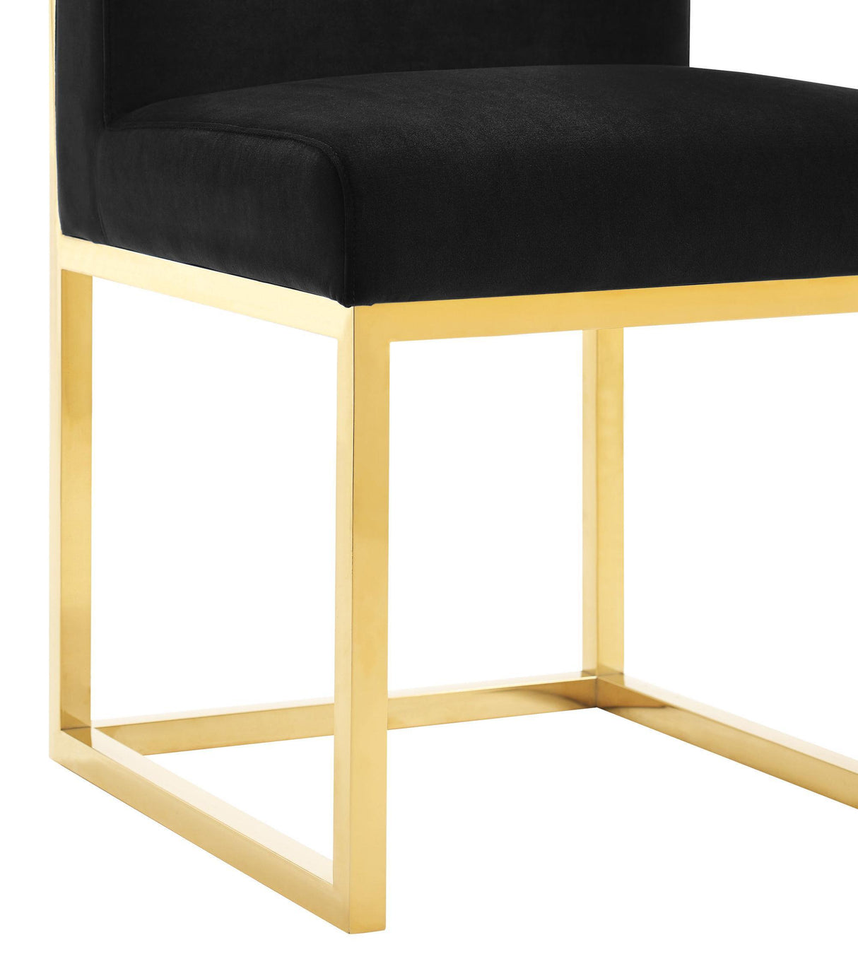 TOV Haute Black Velvet Chair