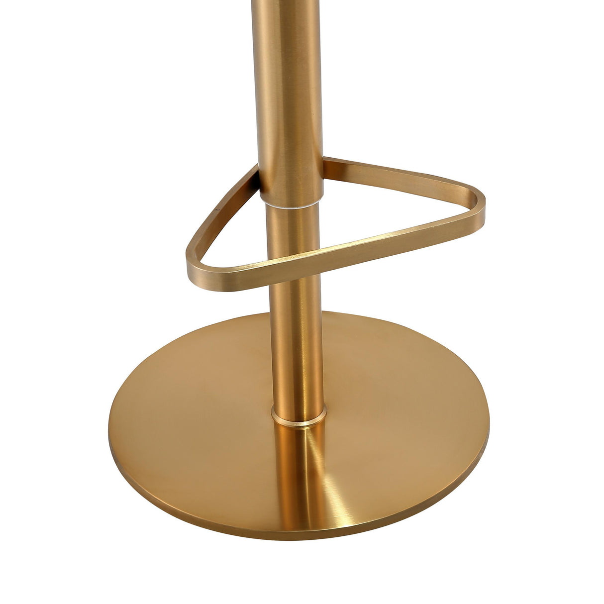 TOV Astro Malachite Green Performance Vegan Leather and Gold Adjustable Stool
