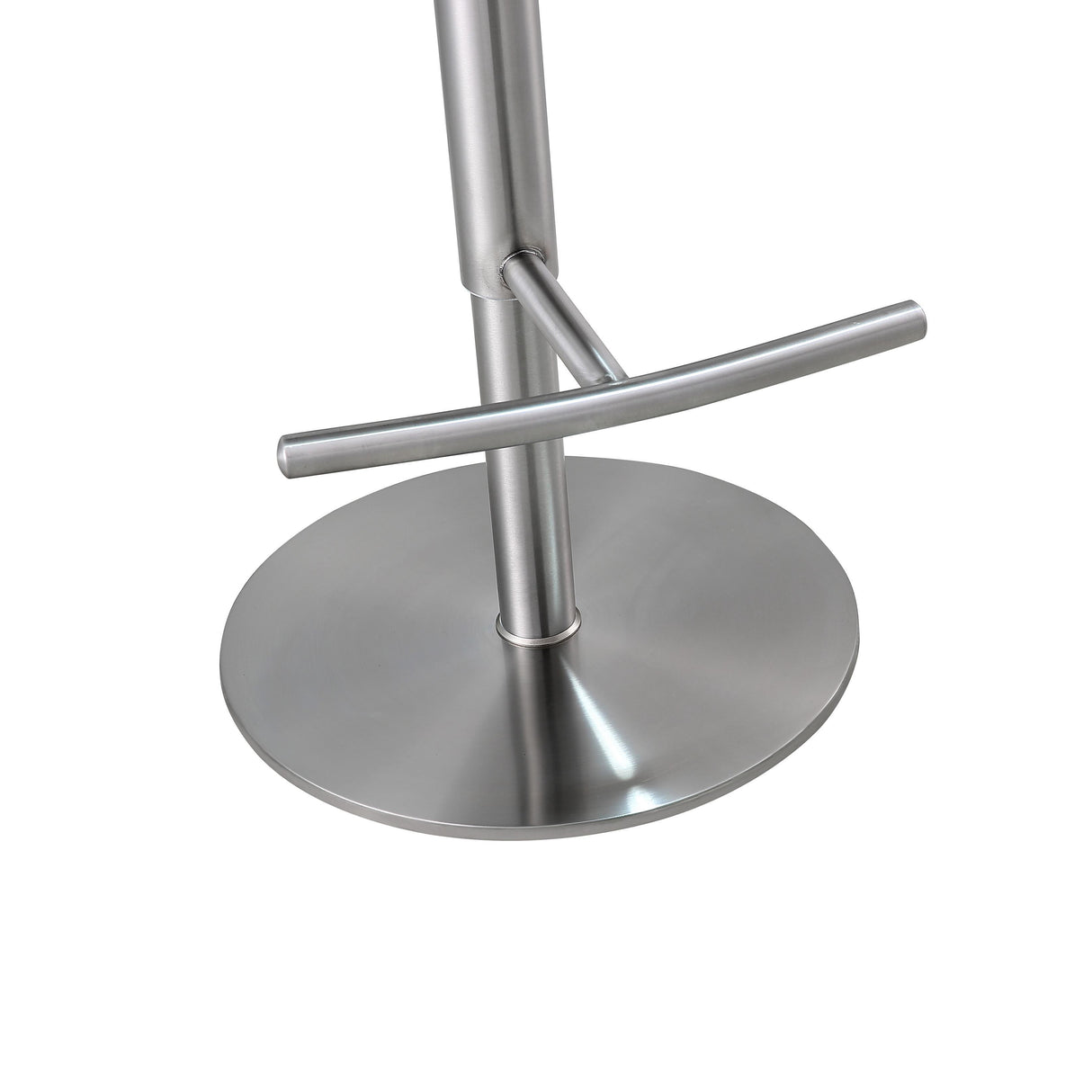 TOV Reagan Sea Foam Green Performance Vegan Leather and Silver Adjustable Stool