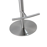 TOV Reagan Sea Foam Green Performance Vegan Leather and Silver Adjustable Stool