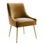TOV Beatrix Cognac Velvet Side Chair