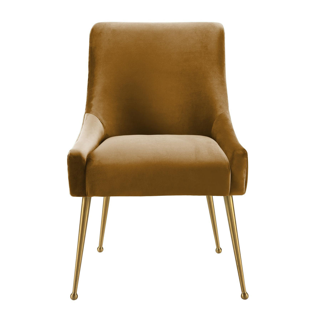 TOV Beatrix Cognac Velvet Side Chair