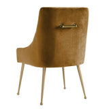 TOV Beatrix Cognac Velvet Side Chair