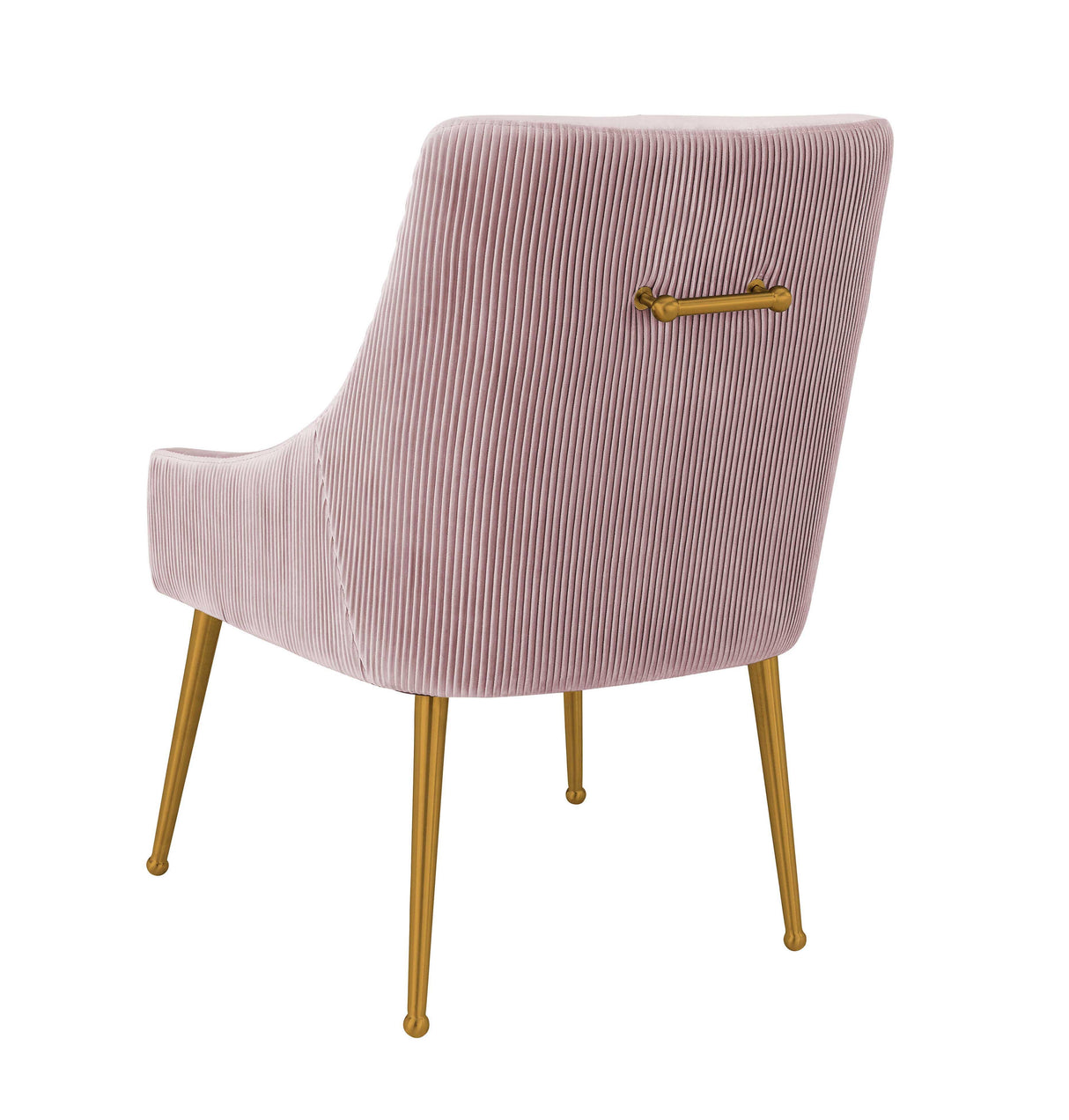 TOV Beatrix Pleated Mauve Velvet Side Chair