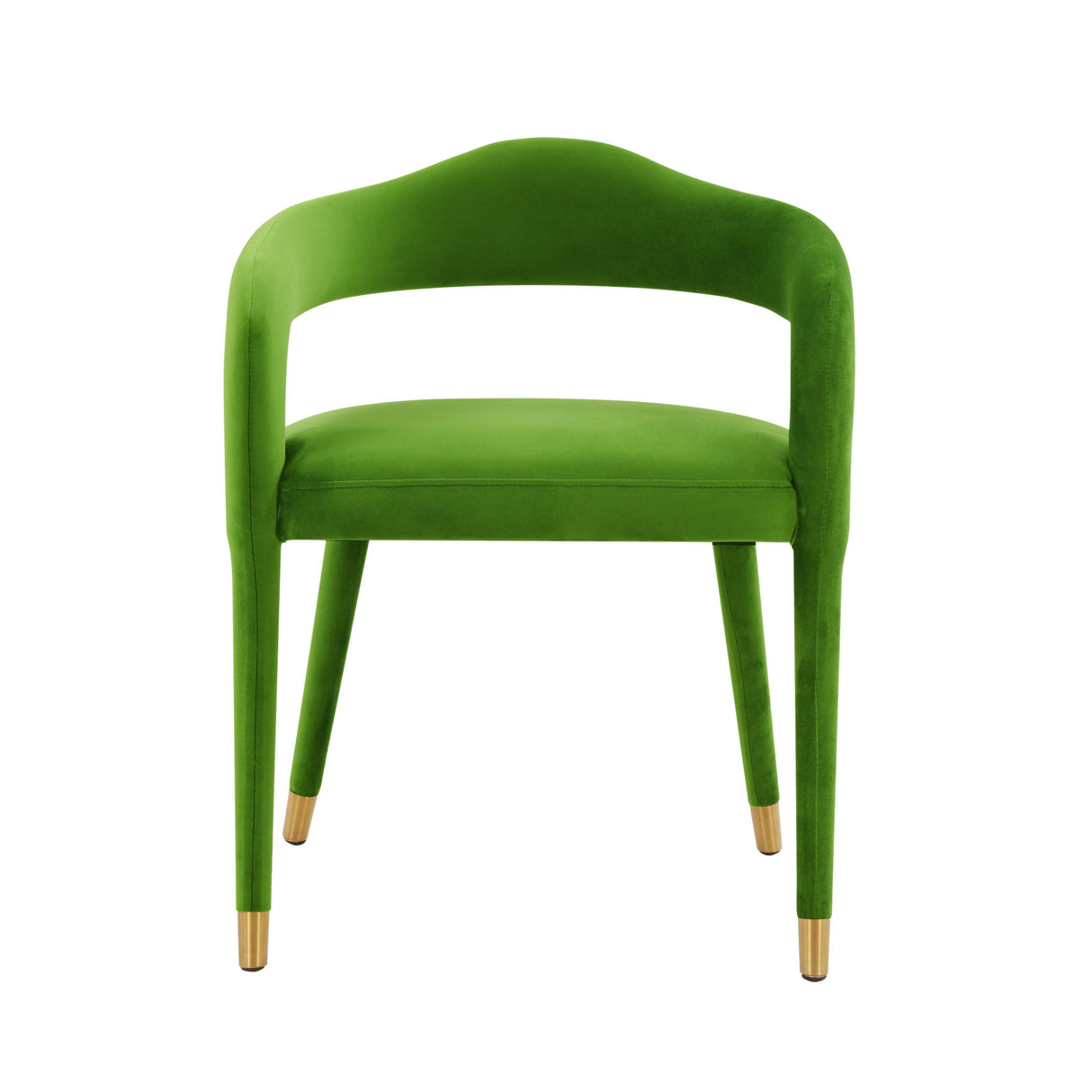 TOV Lucia Green Velvet Dining Chair