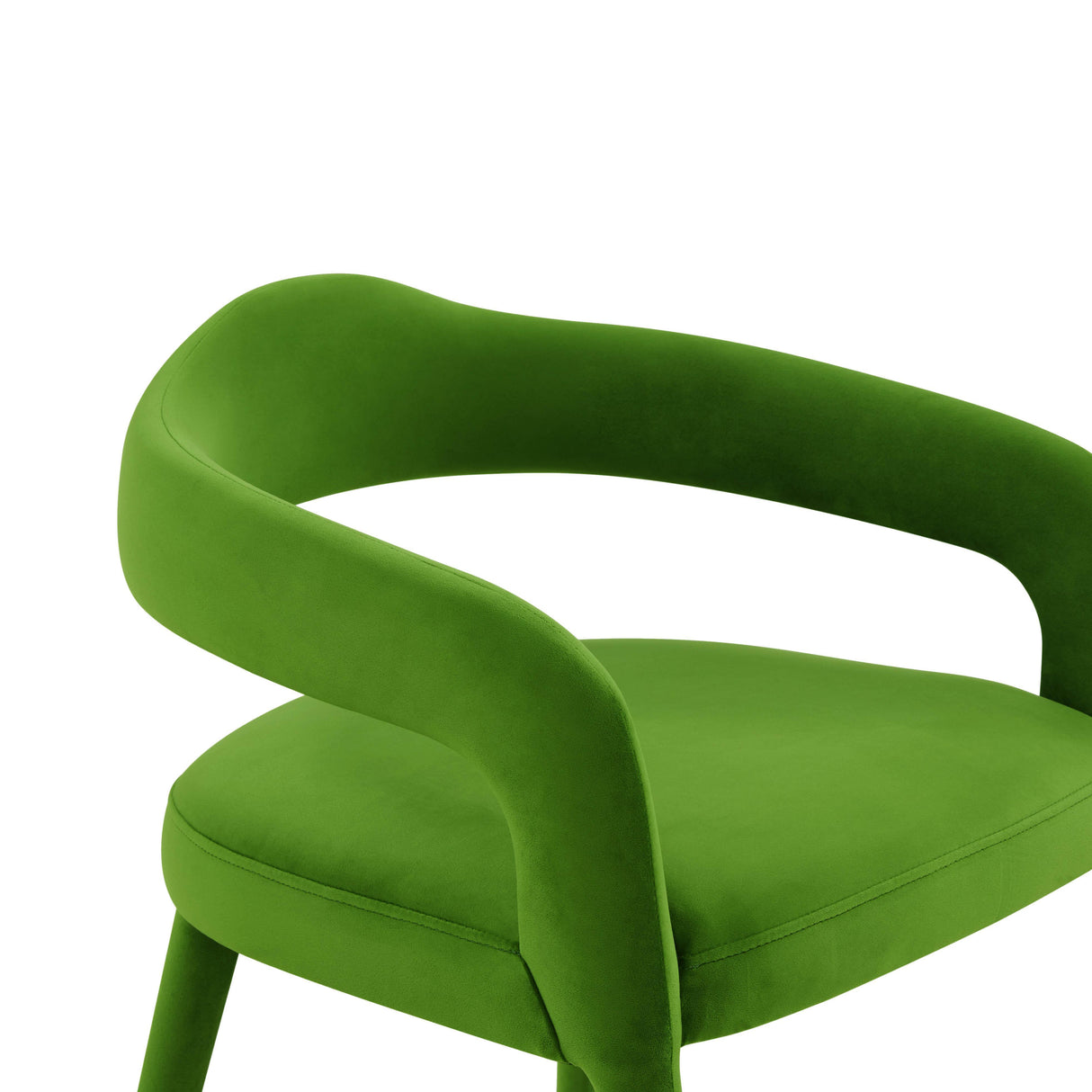 TOV Lucia Green Velvet Dining Chair