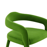 TOV Lucia Green Velvet Dining Chair