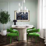 TOV Lucia Green Velvet Dining Chair