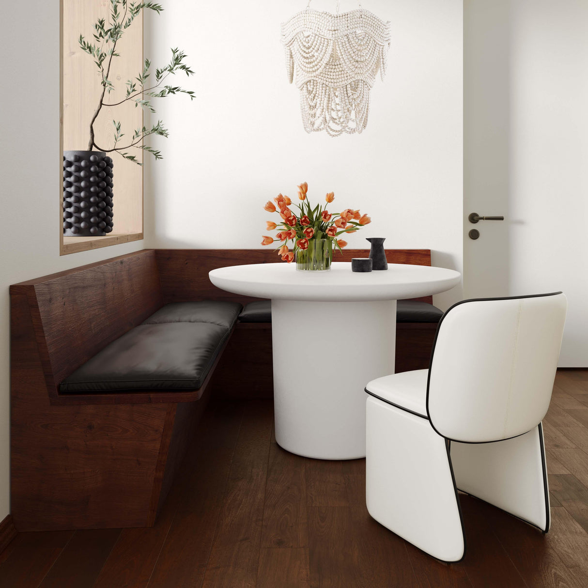 TOV Kinsley Cream Performance Vegan Leather Dining Chair