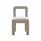TOV Hazel Grey Boucle Dining Chair