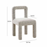 TOV Hazel Grey Boucle Dining Chair