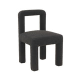 TOV Hazel Black Boucle Dining Chair