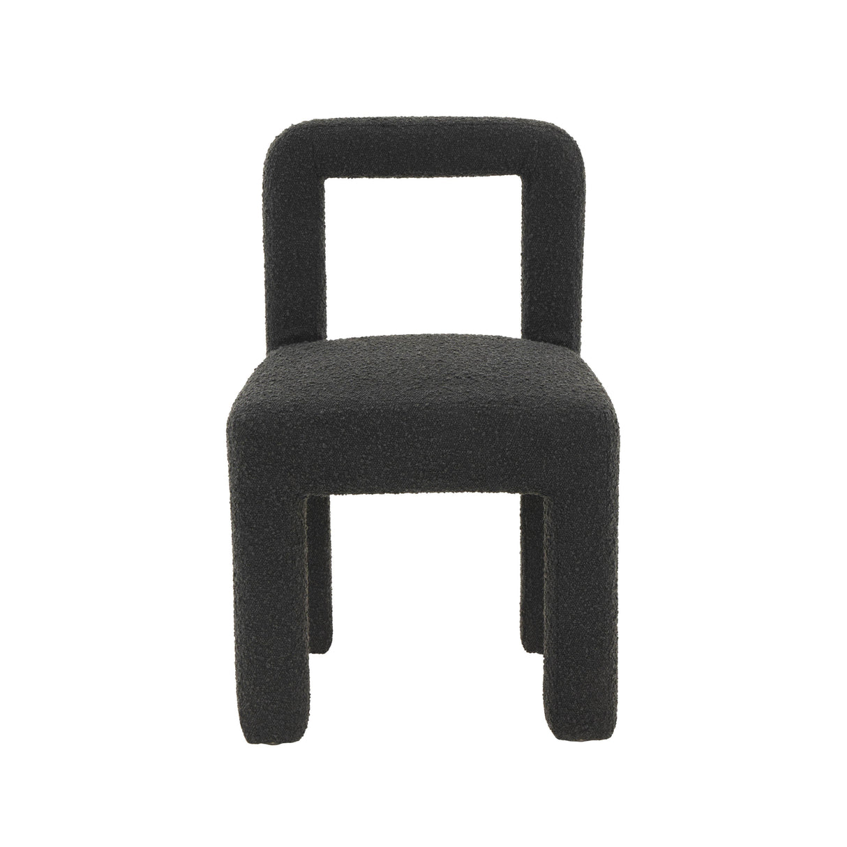 TOV Hazel Black Boucle Dining Chair