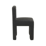 TOV Hazel Black Boucle Dining Chair