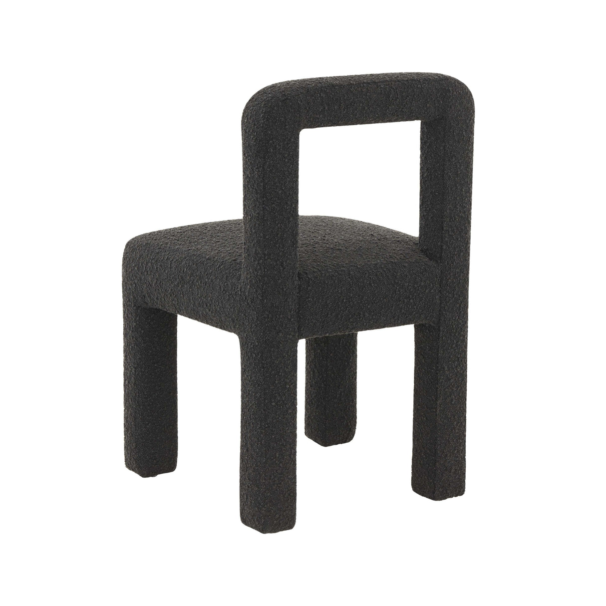 TOV Hazel Black Boucle Dining Chair