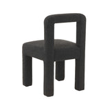 TOV Hazel Black Boucle Dining Chair