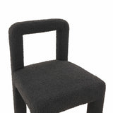 TOV Hazel Black Boucle Dining Chair
