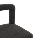 TOV Hazel Black Boucle Dining Chair