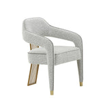 TOV Corralis Speckled Grey Performance Boucle Dining Chair