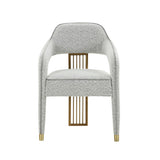 TOV Corralis Speckled Grey Performance Boucle Dining Chair