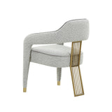 TOV Corralis Speckled Grey Performance Boucle Dining Chair