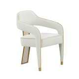 TOV Corralis Cream Performance Linen Dining Chair