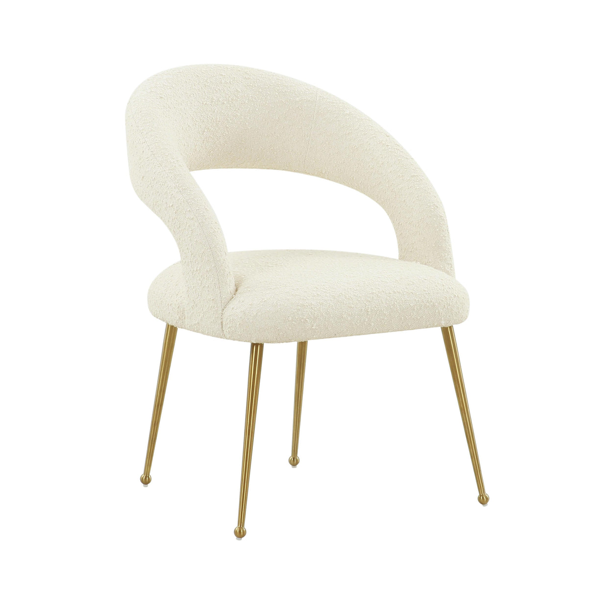 TOV Rocco Cream Performance Boucle Dining Chair