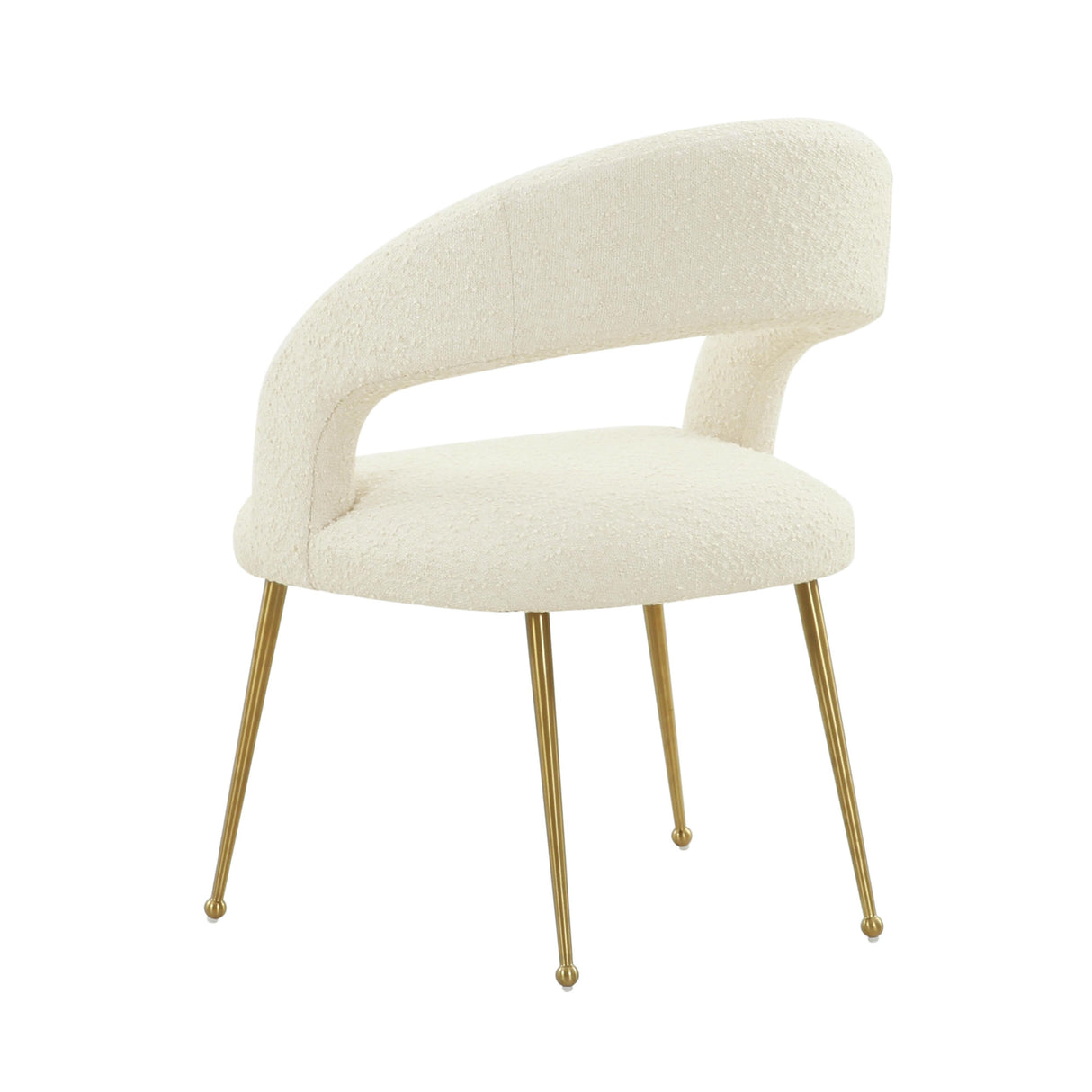 TOV Rocco Cream Performance Boucle Dining Chair