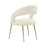TOV Rocco Cream Performance Boucle Dining Chair