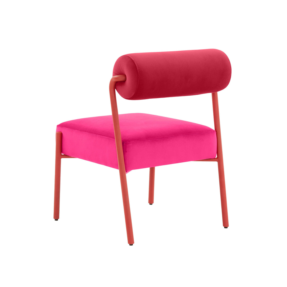 TOV Jolene Hot Pink Velvet Dining Chair - Set of 2