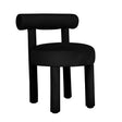 TOV Carmel Black Velvet Dining Chair