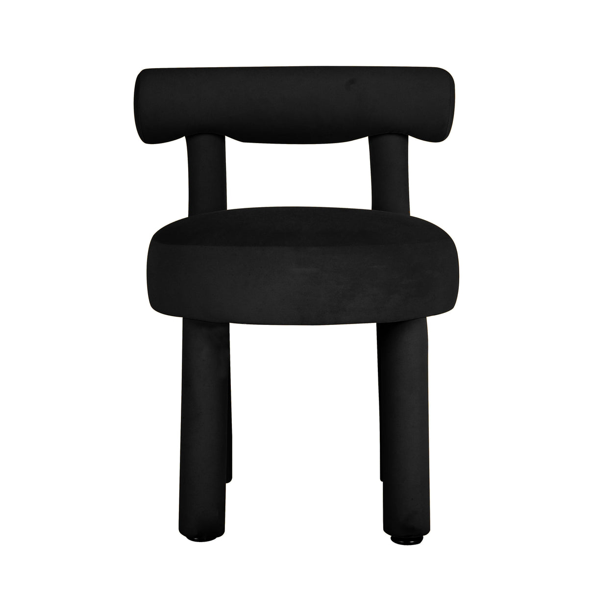 TOV Carmel Black Velvet Dining Chair