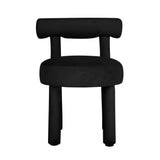TOV Carmel Black Velvet Dining Chair