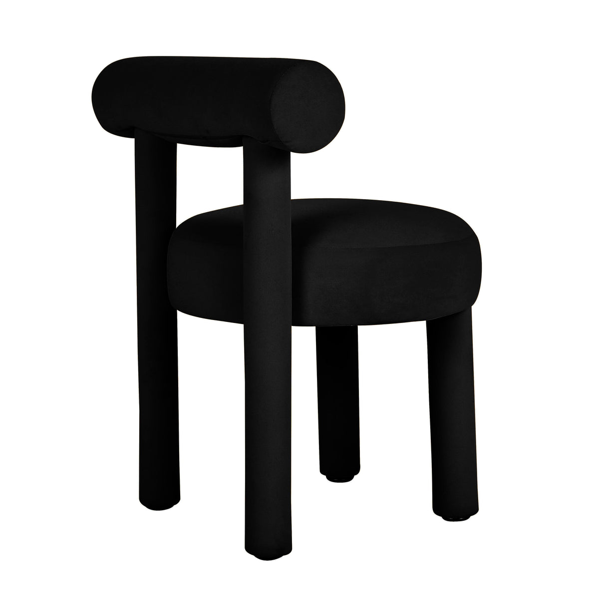 TOV Carmel Black Velvet Dining Chair