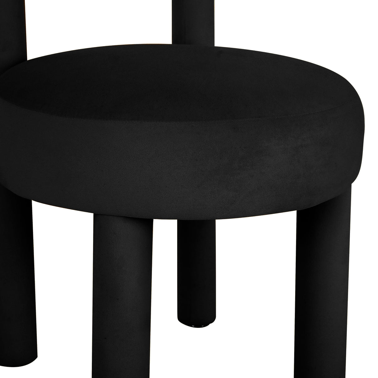 TOV Carmel Black Velvet Dining Chair