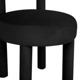 TOV Carmel Black Velvet Dining Chair