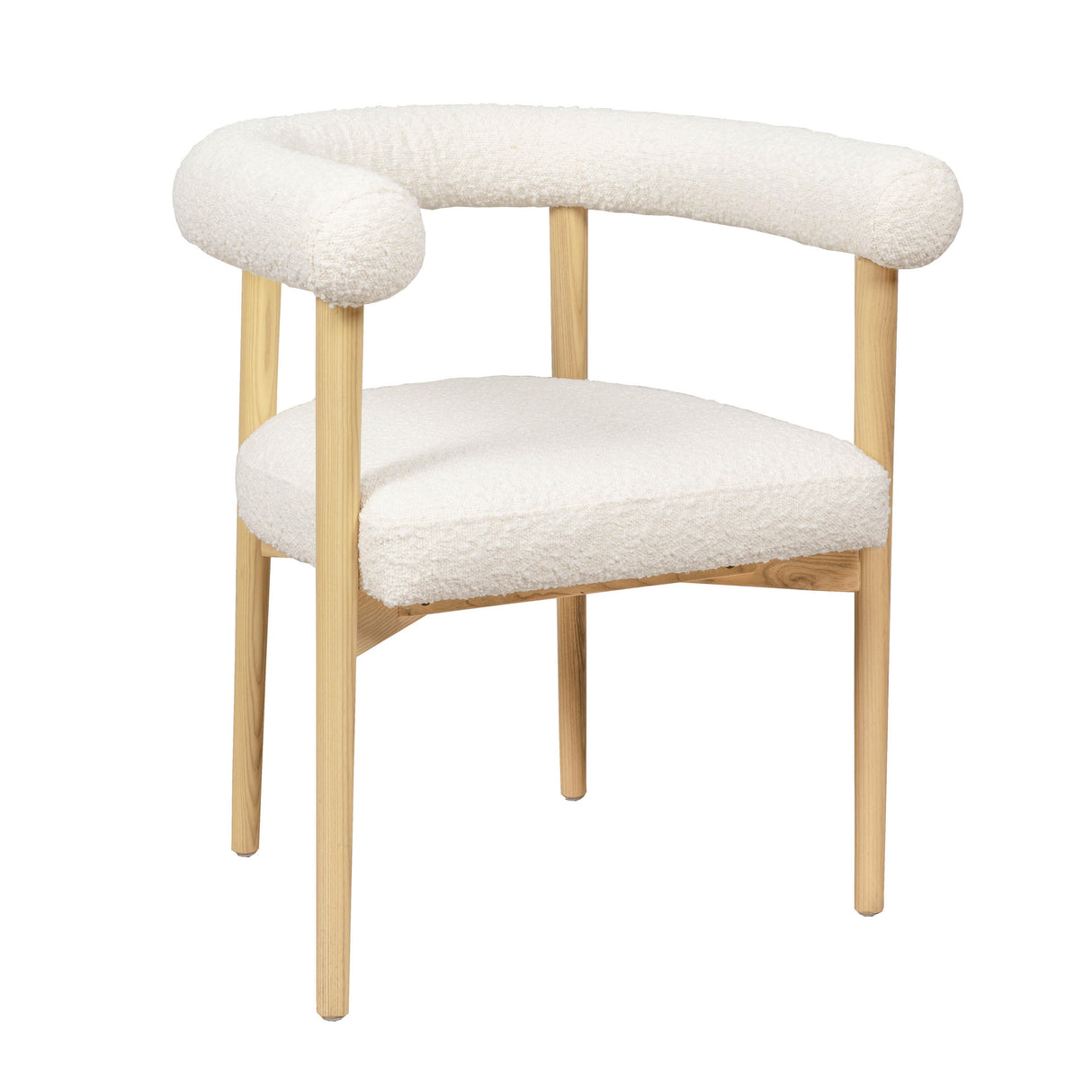 TOV Spara Cream Performance Boucle Dining Chair