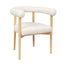 TOV Spara Cream Performance Boucle Dining Chair