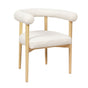 TOV Spara Cream Performance Boucle Dining Chair