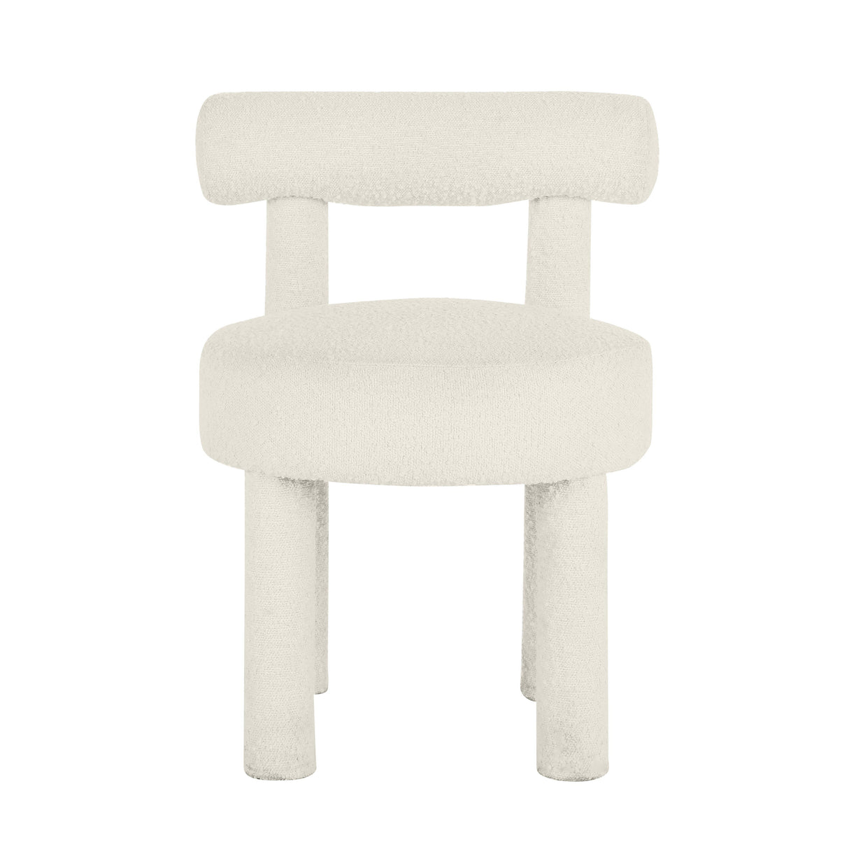 TOV Carmel Cream Performance Boucle Dining Chair