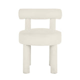 TOV Carmel Cream Performance Boucle Dining Chair