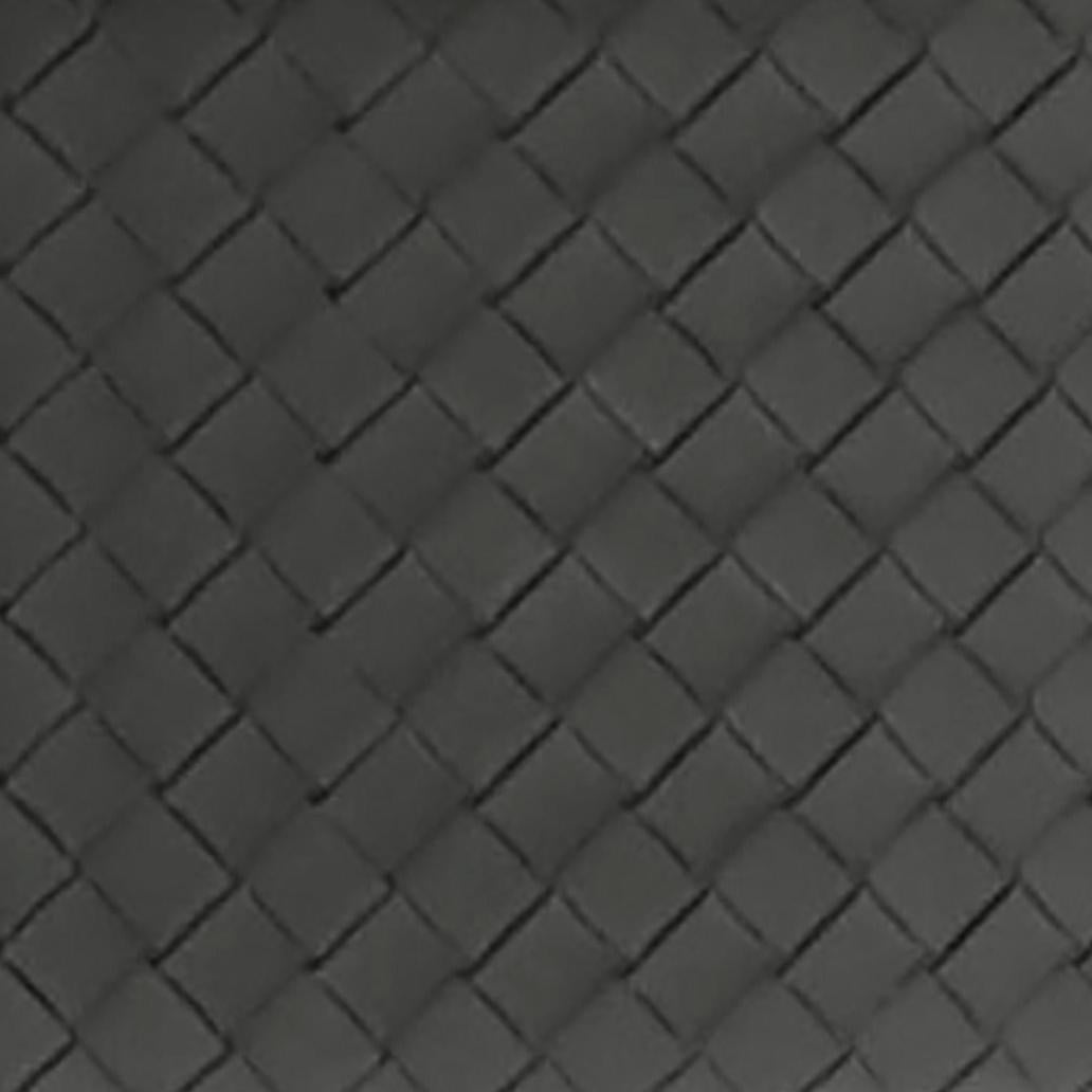 TOV Astro Grey Woven Performance Vegan Leather Adjustable Stool