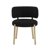 TOV Margaret Black Performance Boucle Dining Chair