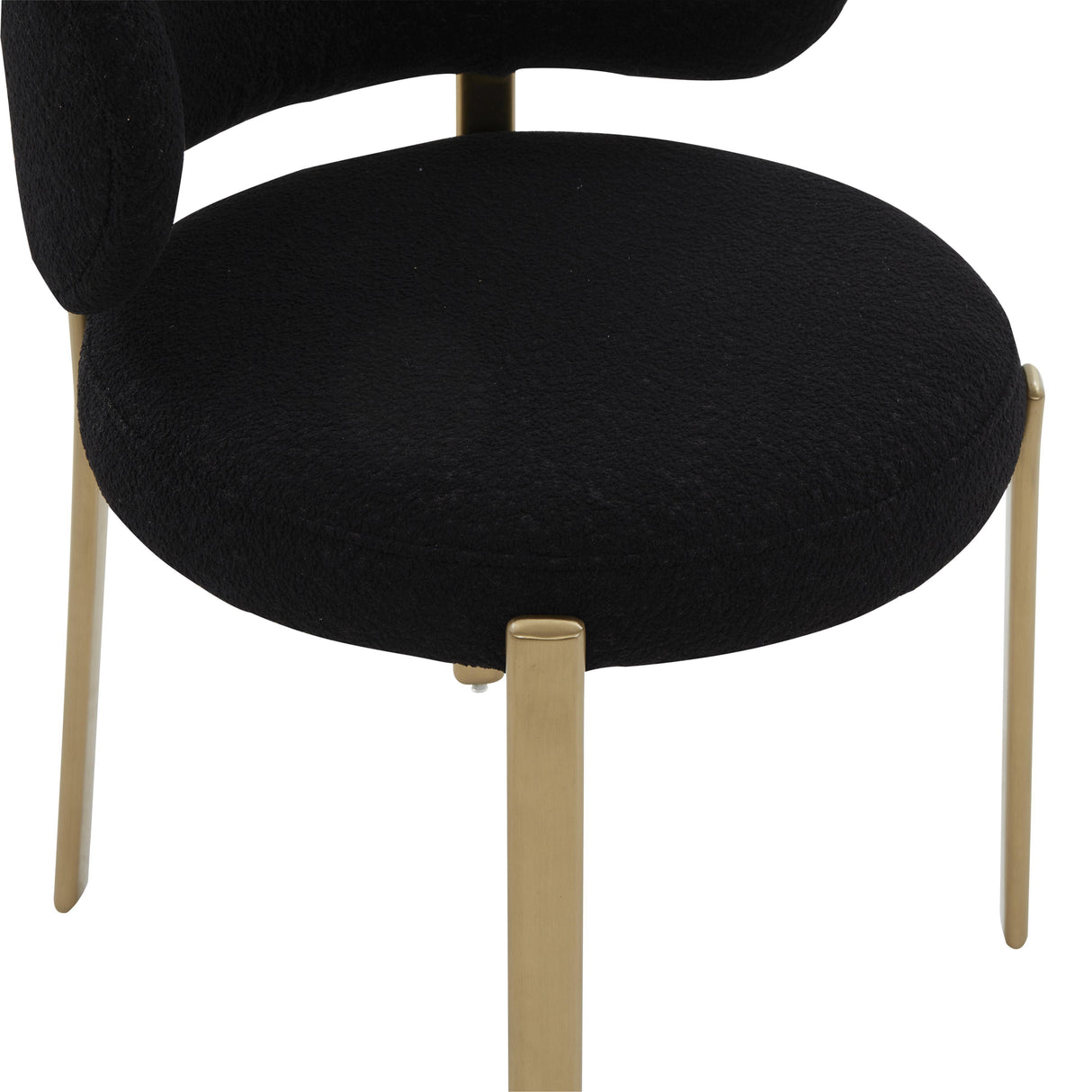 TOV Margaret Black Performance Boucle Dining Chair