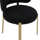TOV Margaret Black Performance Boucle Dining Chair