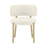 TOV Margaret Cream Performance Boucle Dining Chair