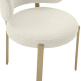 TOV Margaret Cream Performance Boucle Dining Chair